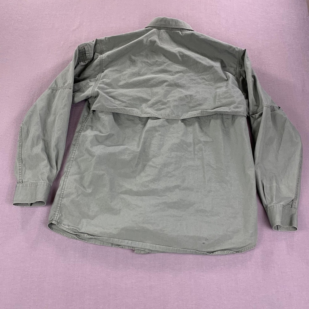 5.11 Tactical Shirt Mens MED Olive Green Long Sleeve Button Front Vented Twill - Picture 9 of 16